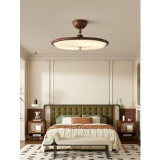 LED 천장등 모던 샹들리에 전등 교체 아파트 거실등 월넛 40cm 3색 조절, 화이트 40cm 미지아 앱 연결