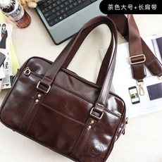 PU女包 日系學院風 JK制服包 手提包 單肩包 電腦旅行包, 棕色大號（含斜跨帶）