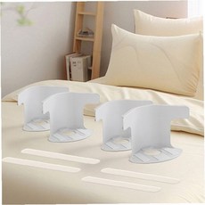 침대 매트리스 시트 모서리 고정 클립 탈착식 침구류 정리 침대보 밀림 방지, 상세페이지 참조