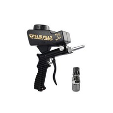 QDHWOEL 조정 가능한 공압식 샌드블라스팅 도구 90 PSI 중력식 공압형 휴대용 페인트 및 표면 청소에 적합합니다., Type C