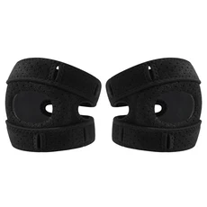 무릎 슬개골 지지대 조절 가능 건염 스트랩 보호대 (관절염 고통 및, 03 Black Pair L