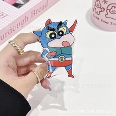 귀멸의칼날 아크릴스탠드 귀칼 장식 애니메이션 크레용 신짱 커플 폰 케이스 홀더 포함 무선 에어백 스탠드 그립 톡 브래킷 선물, [01] 3