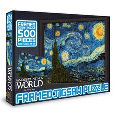 아트박스/학산문화사 세계명화 별이 빛나는 밤 액자 직소퍼즐 500피스, 단품없음, 상세설명 참조, 상세설명 참조, 단품없음