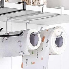 물결샵 2구 다용도 씽크대 걸이 수납함 가정 부엌 타월 용품 주방 잡화 욕실 소품, 화이트