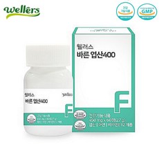 자연유래 바른원료 엽산 영양제 450mg x 60정 활성엽산 임신준비 통풍 요산유산균 효모 유래 유기농 원료, 1개
