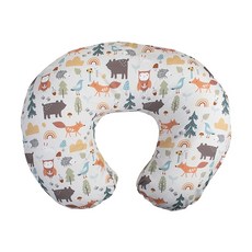 雪倫小舖哺乳枕孕婦枕，可換洗枕套多功能哺育枕，舒適哺乳減輕腰背壓力, 森林伙伴-F