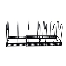 프라이팬 냄비 뚜껑 정리대, 불랙, 7단