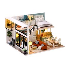 DIY 미니어처 하우스 만들기 키트, 1세트, 26. 따뜻한 가정집