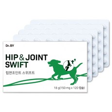 닥터바이 힙앤조인트 스위프트 강아지 관절 영양제 고관절 집중 케어 슬개골 탈구, 120정, 뼈/관절강화, 1세트
