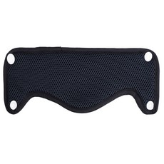 工地安全帽額頭吸汗墊：可水洗重複使用安全帽內襯，吸汗帶，藍黑款, 吸汗片 雙面網布 黑色, 1個