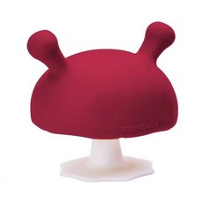 英國 Mombella Q比蘑菇固齒器 啾比小蘑菇固齒器 媽貝樂 矽膠 固齒器 香菇固齒器 小蘑菇 磨牙玩具 咬咬樂, 煙囪紅 / 1241, 1個, F