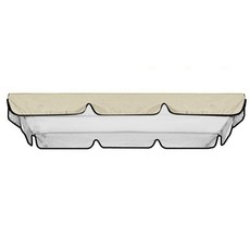 방수 스윙 커버 상단 야외 의자 레인 방우 먼지 시트 안뜰 210D 정원, Beige Top Cover