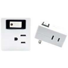 PRACTICAL 實用牌 1開3插電分接器 台灣3P2P全可插 過載保護, 5.9cm, 白色, 5個