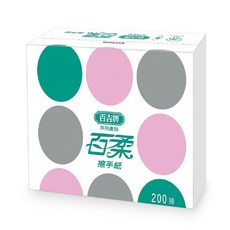 百吉牌百柔擦手紙200抽X20包/箱, 1個, 200張