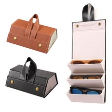 휴대용 접이식 선글라스 보관함 안경집 안경통 3구 cP12294ea