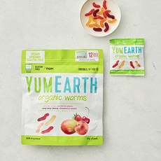 야미얼스유기농 웜 젤리 236.7g (19.8g x 12개입), 망고 + 복숭아 + 체리 + 딸기 혼합맛, 19.8g, 1