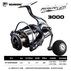 BEARKING 雅典娜 AT-SW4000 金屬紡車輪, 3000型號-深杯,左右手互換型