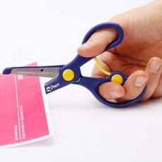 평화 안전가위 초등학생 아기 문구가위 자동 어린이, 랜덤, 1개