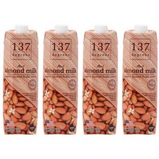 오리지널 아몬드 밀크, 4개, 1L