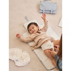 쿨립 베리백 휴대용 기저귀 패드 파우치, 아이보리