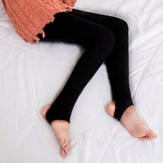 아동 어린이 따뜻한 융털 겨울 발 고리 밴딩 레깅스 nar+226VV