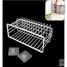 부착식 선반 바스켓 주방선반바스켓, 블랙