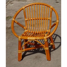 天然藤椅 兒童房裝飾 民宿童裝店攝影道具 蜜糖色平口小號椅, 1個