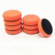 스 어플리케이터 세차용 도구 광택 스펀지 폴리싱, 오렌지 싱 스펀지 8개, 1개