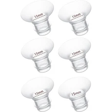 유축기 플랜지 인서트 13/15/17/19/21mm S9/S10/S12 등과 호환 가능 24mm 웨어러블 펌프 펌프 플랜지 인, 02 15-6PCS, 6