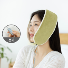 [국산] 치과의사 개발 전기 턱관절 온열찜질기 데일리이즈 턱찜질팩 근육 마사지기 올리브