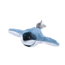 電動抖抖鳥貓玩具 藍鵲造型 電動貓玩具 逗貓玩具 寵物玩具, 藍色, 1個, 電動抖抖鳥