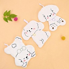 귀여운 강아지 핸드타월 걸이형 주방 톡톡 흡수, 1개, SN.강아지핸드타올 별목걸이