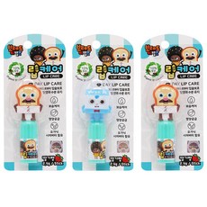 ATEX Bread Barber Shop Figure 唇部護理 2.4g, 草莓香, 3入