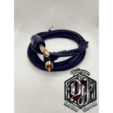 DJ Tattoo Supply AV RCA 線，紋身機專用 L 型插頭設計, 1個, 新款光滑面L型插款, 新款光滑面L型插款