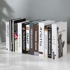 책모양함 심플 앤틱 카페 매장 인테리어 북박스 인조 장식 모던 노르딕 세트 수납, 영문 세트 3권