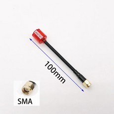 안테나 액세서리용 경량 직각, 색상: 5. 100mm red SMA-M