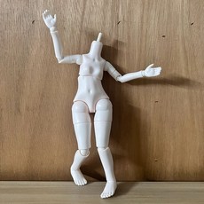 6分BJD素體 梨形素體 雙關節可動 腰部可扭動 附贈2個尺寸卡脖, 1個, 梨形素體（送2個卡脖+鞋子）,6分機械體（粉白肌）