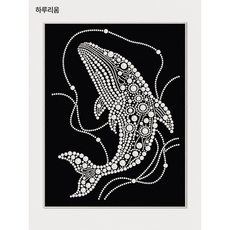 [하루리움] DIY 보석 진주 드릴 페인팅 키트 홈데코 인테리어 장식 세트, ZZH004, 1개, 30*40cm