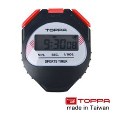 TOPPA 台灣製競賽用運動電子碼錶 1/100秒跑錶 F606, 1個