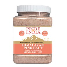 프라이드 오브 인디아 - 순수 히말라야 핑크 소금 - 84+ Pride Of India - Pure Himalayan Pink Salt - Enriched w/ 84+ Natura, 35.2온스(1팩), 1개