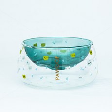 강아지고양이 물그릇밥그릇 냥젤리수반(매트포함) (원가이하 판매중), 1개, 민트