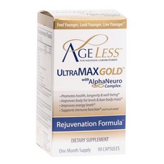 AGELESS FOUNDATION LABORATORIES Ultra Max Gold與Alpha Neuro Complex膠囊, 90顆, 1罐