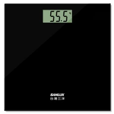 SANLUX 台灣三洋 數位體重計 SYES-301, 1個, SYES-301K 黑