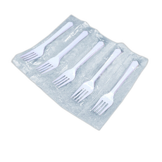 일회용 화이트 포크 개별포장, 1개, 1000개