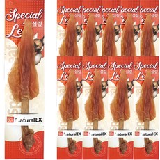 네츄럴이엑스 강아지 스페셜맆 국내산 건조간식, 혼합맛(닭고기/돼지연골), 10g, 10개