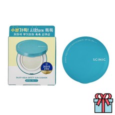 싸이닉 엔조이 아쿠아 세이프티 무기자차 선쿠션 수분톡톡 시원 + 사은품(랜덤), 2개, 15g