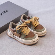 童鞋 男童鞋鞦款潮 新款軟皮兒童籃球鞋休閒闆鞋防滑軟底女童運動鞋