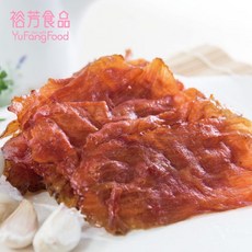 裕芳食品蒜味薄肉乾(買一送一) ，酥脆蒜香，嚴選豬後腿肉，獨立包裝方便攜帶，超值優惠, 1個