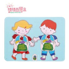 晴晴百寶盒 台灣品牌 牆板遊戲-身體器官 WISDOM手眼協調 兒童家家酒 益智玩具, 1個