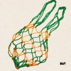 농구공 그물 가방 초록노랑 공가방, 1개
